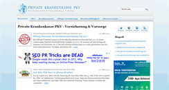 Desktop Screenshot of private-krankenkasse-pkv.de